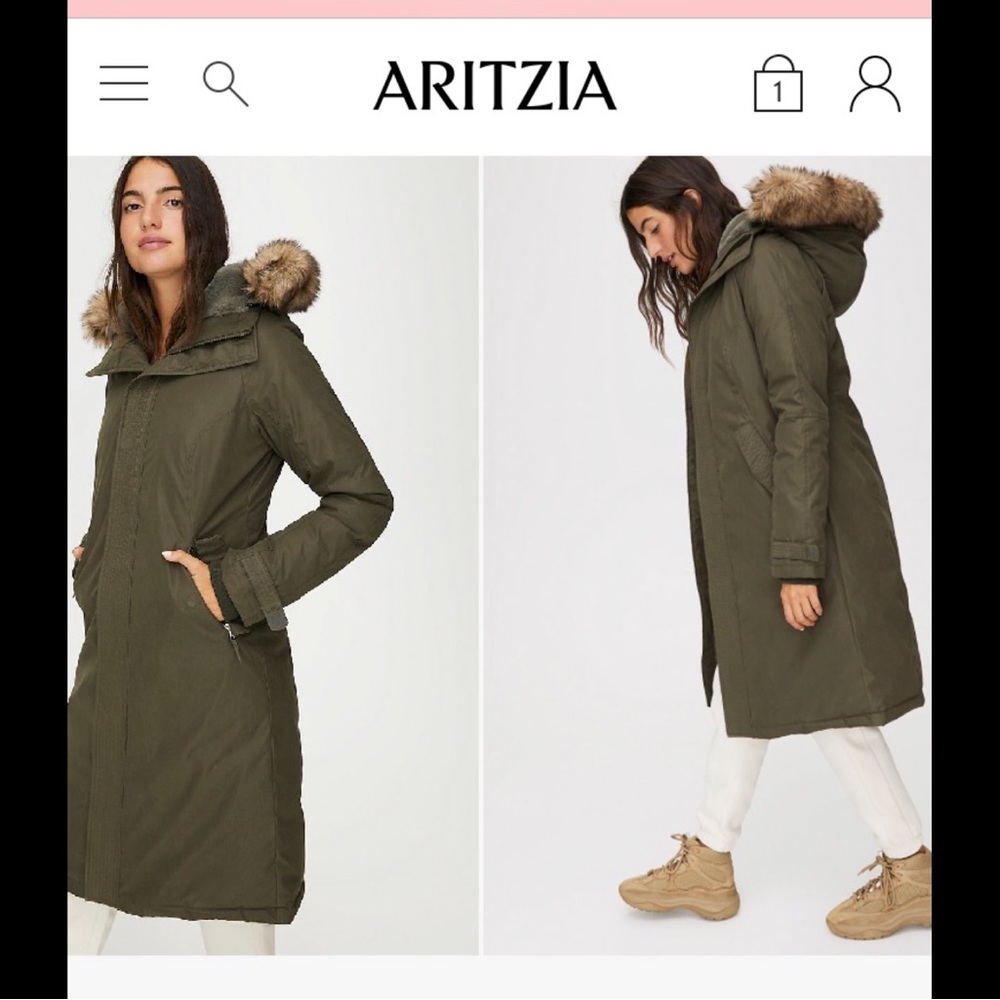 Aritzia summit parka TNA